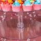 CAKE STAND 1 Tier 16" Clear Cupcakes Wedding Birthday Party Catering